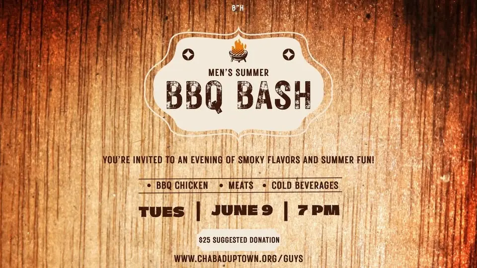 Jewish Men's BBQ Bash