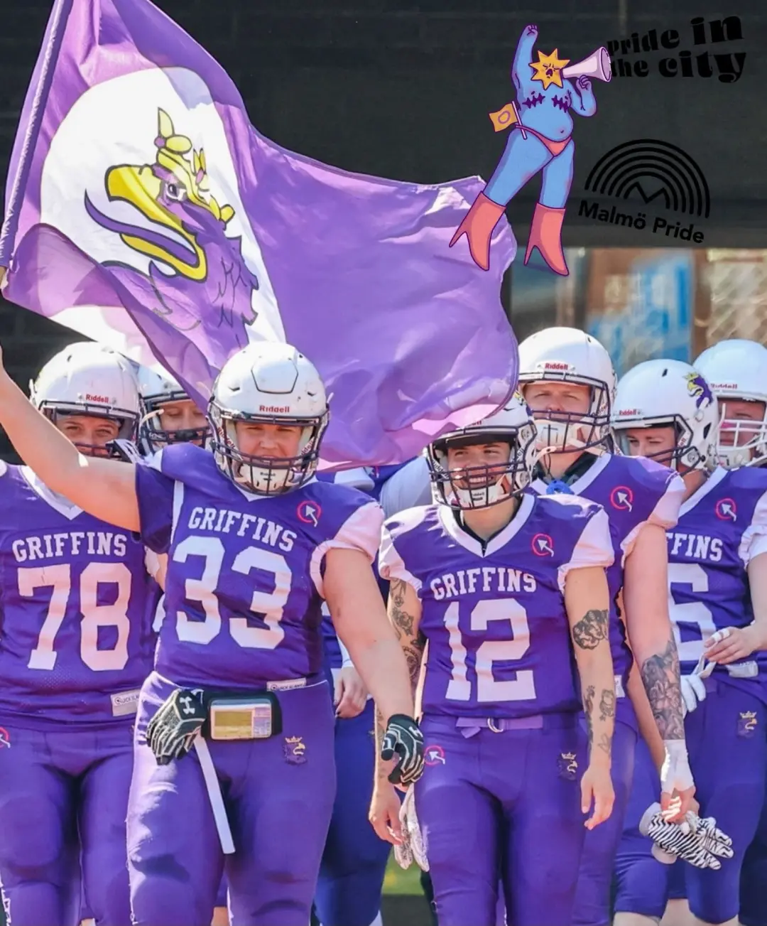 PRIDE IN THE CITY: Folkets park: American football with Griffins women’s team