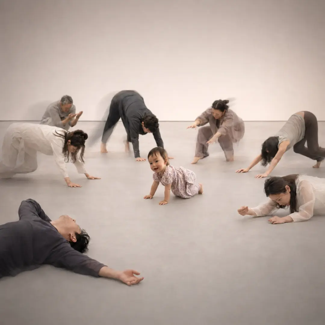 Little Lifeform Model: Baby Yoga Led by a One-Year-Old