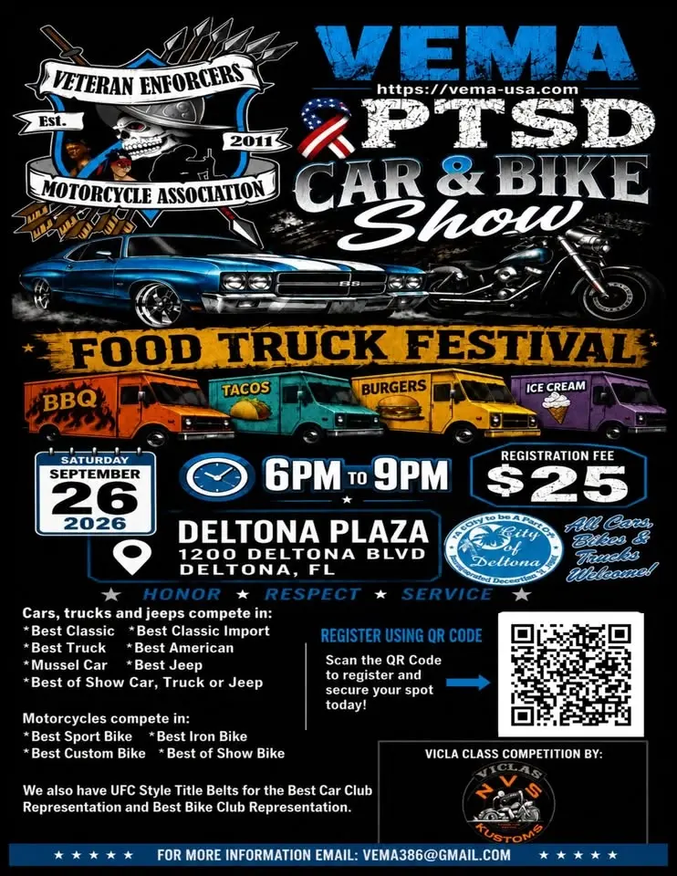 VEMA PTSD Car & Bike Show Food Festival 