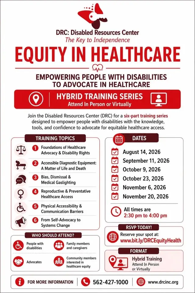 DRC - Equity in Healthcare: A 6-Part Disability Advocacy Training Series