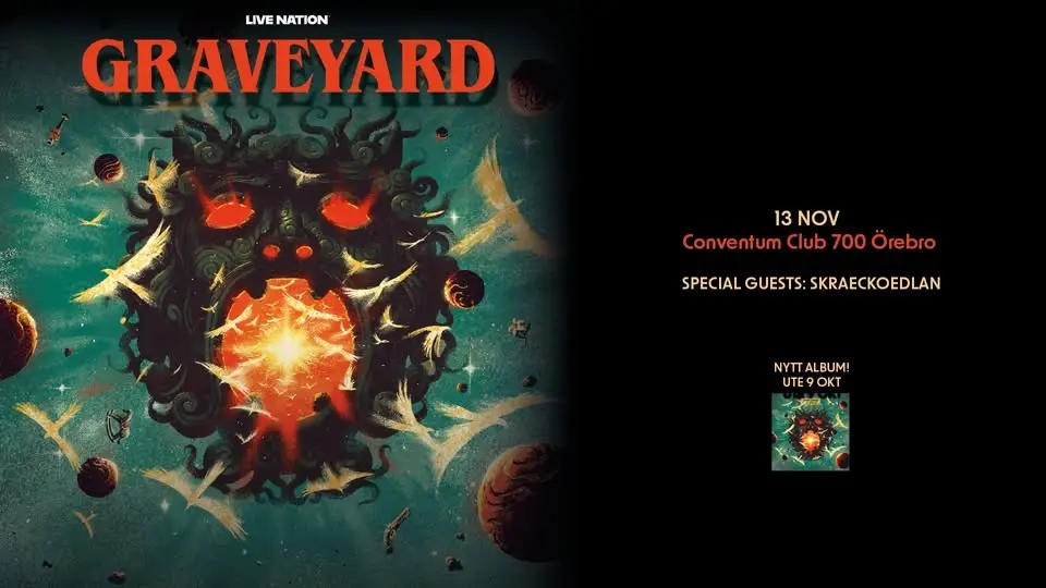 Graveyard + Skraeckoedlan | Conventum Club 700, Örebro