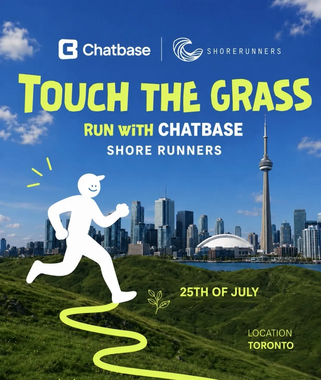 Touch Grass Run with Chatbase