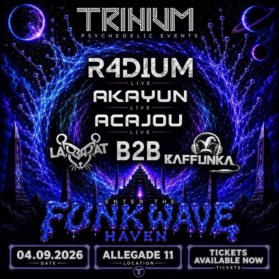 TRINIUM | F̵U̵N̵K̵W̵A̵V̵E̵ AKAYUN & R4DIUM LIVE