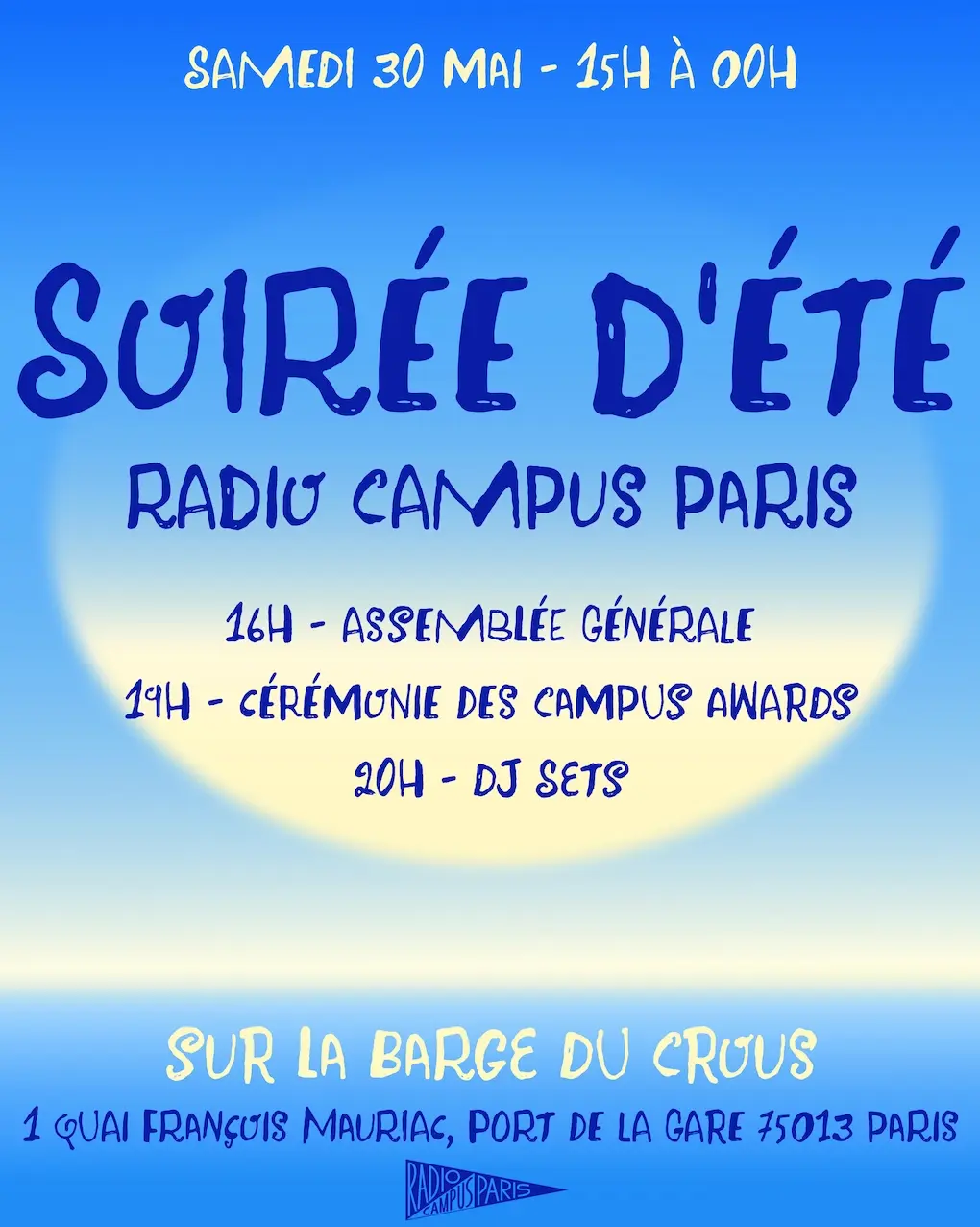 Soirée d'été de Radio Campus Paris