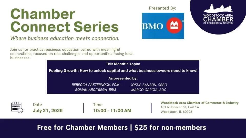 Chamber Connect Series: Fueling Growth: How to Unlock Capital and What Business Owners Need to Know