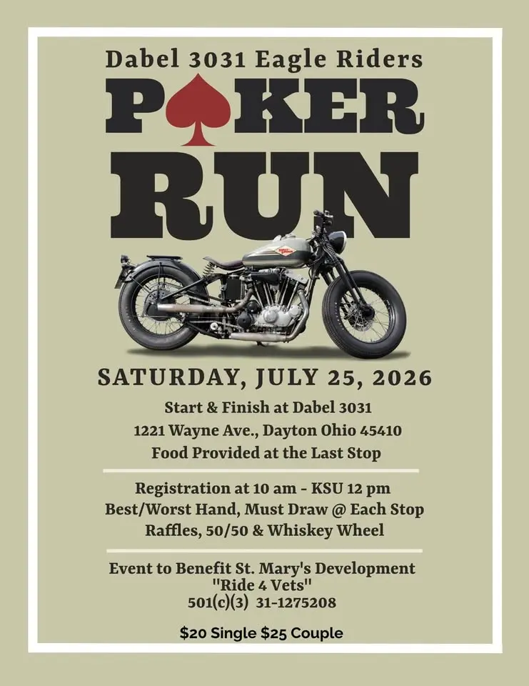 Dabel Eagle Riders "Ridin' 4 Vets" Poker Run