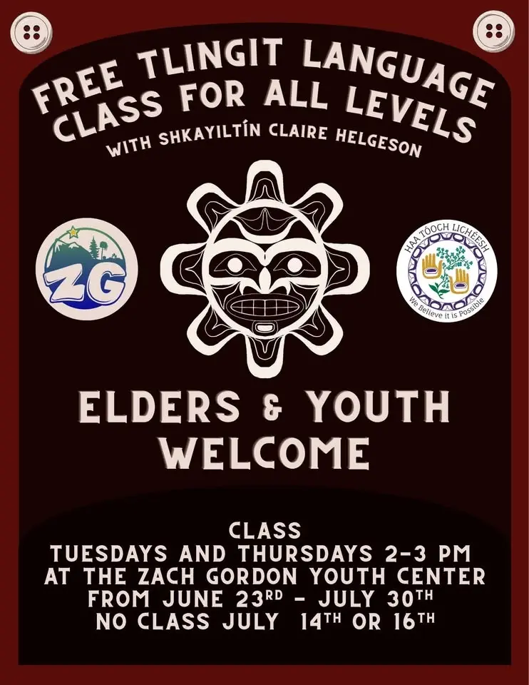 Free Tlingit Language Classes with Shkayiltín Claire Helgeson