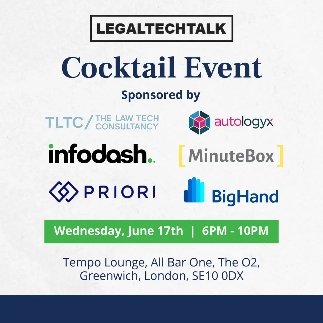 Legal Tech Talk - After hours drinks