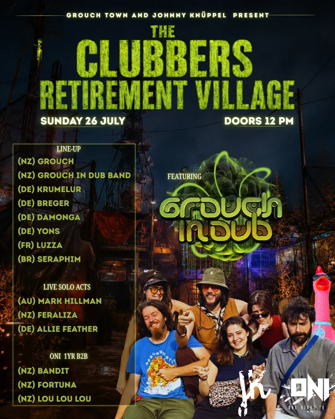 The Clubber's Retirement Village Feat. Grouch In Dub