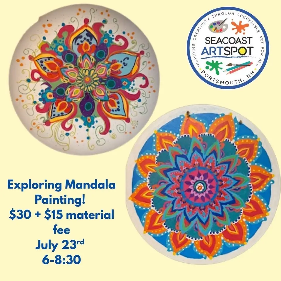 Exploring Mandala Painting! $30 + $15 material fee