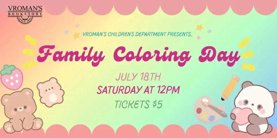 Vroman’s Children’s Department present Family Coloring Day