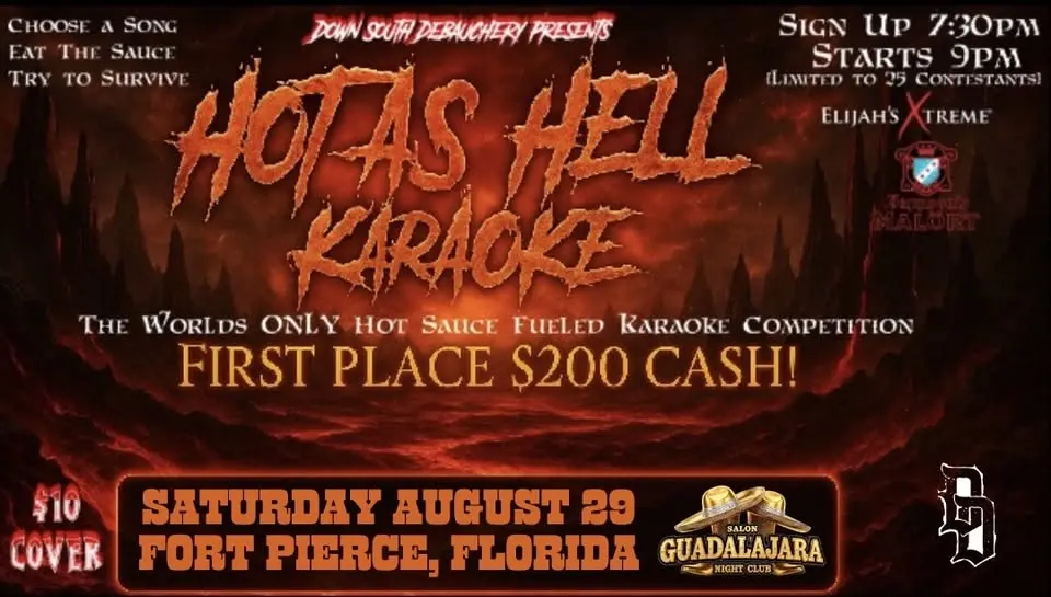 Hot As Hell Karaoke ($200 CASH PRIZE) at Guadalajara Nightclub - Fort Pierce, FL