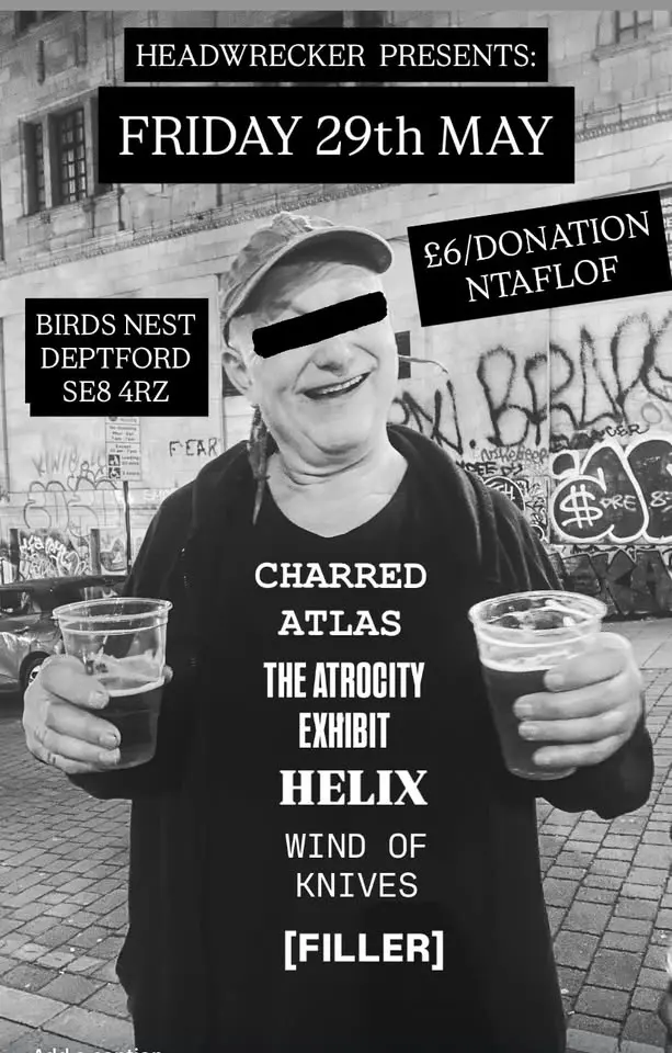 Charred Atlas, The Atrocity Exhibit, Helix, Wind of Knives, [FILLER] at the Birds Nest