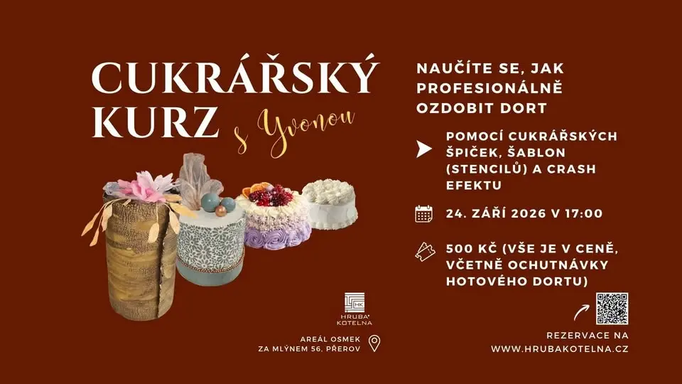 Cukrářský kurz s Yvonou: zdobení dortu