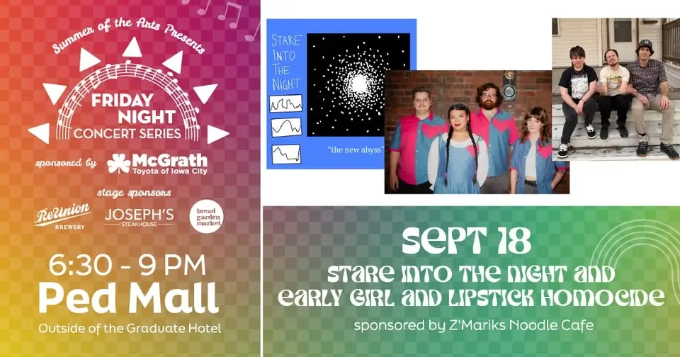 Friday Night Concert Series: Stare Into The Night AND Early Girl AND Lipstick Homicide
