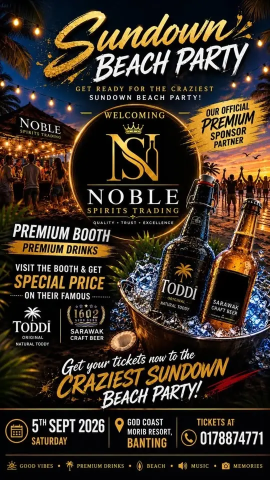 SUNDOWN BEACH PARTY X NOBLE SPIRITS TRADING