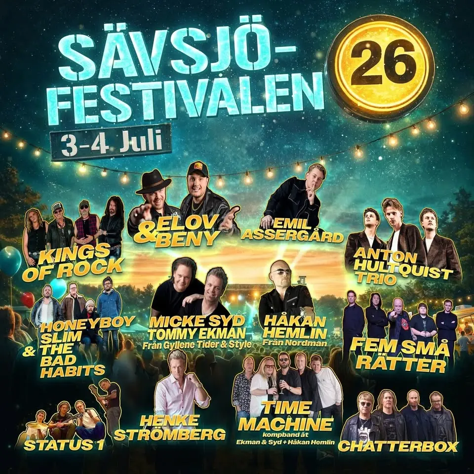 Sävsjö-Festivalen/Semesterfesten 3-4 Juli
