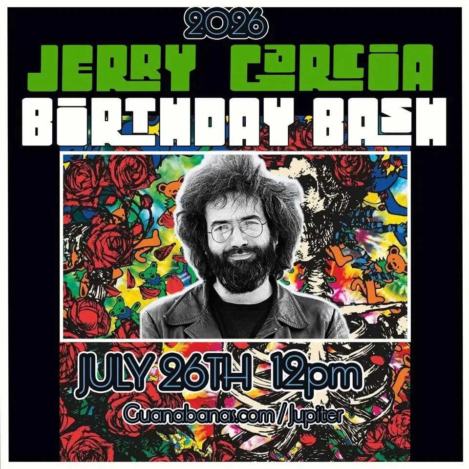 Jerry Garcia Birthday Bash 2026 at Guanabanas