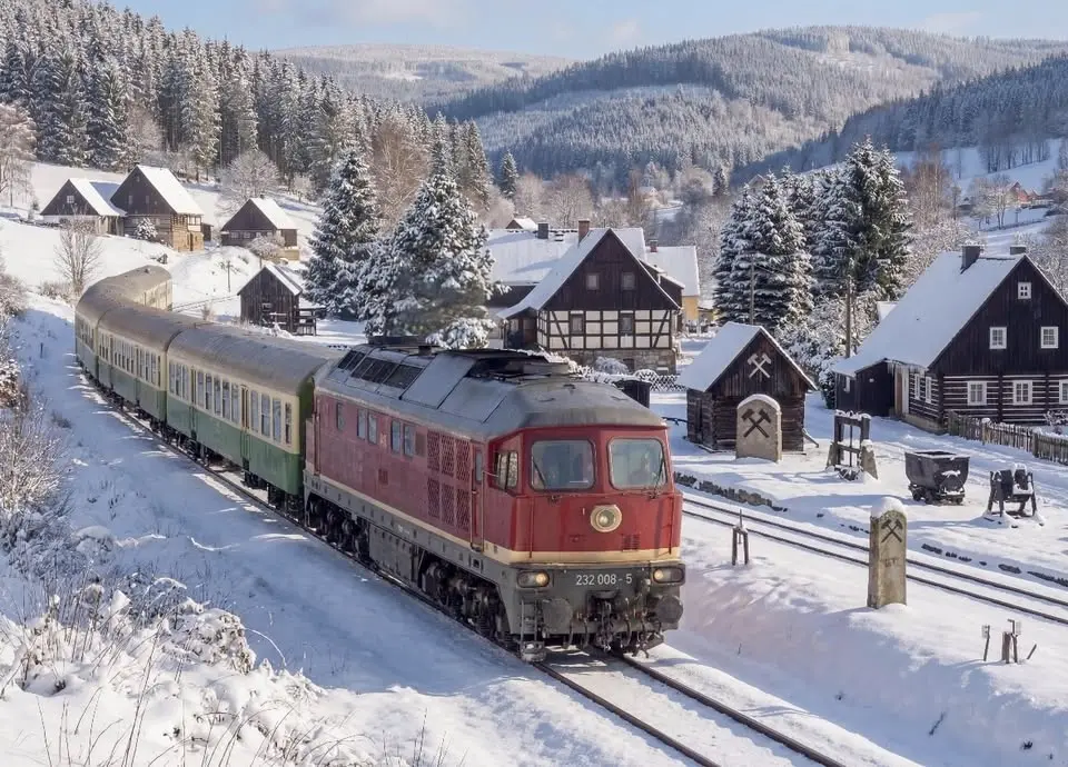 ErzgebirgsExpress von Aschersleben zur Abschluss Bergparade nach Annaberg Buchholz via Halle,Leipzig