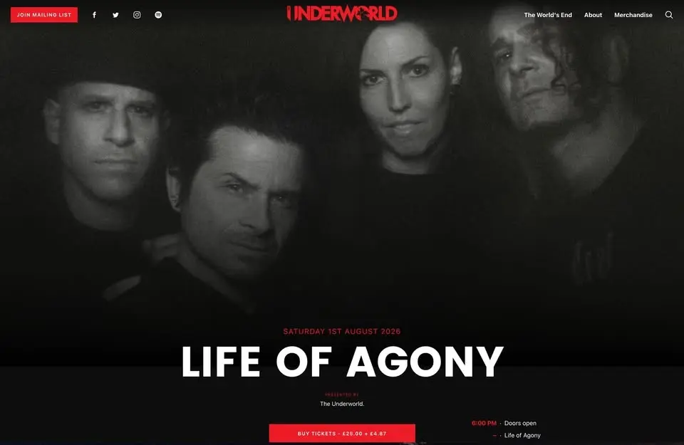 Life of Agony at Underworld (London, UK)