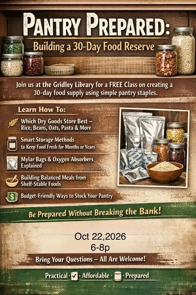 Pantry Prepared: Building a 30-Day Food Reserve