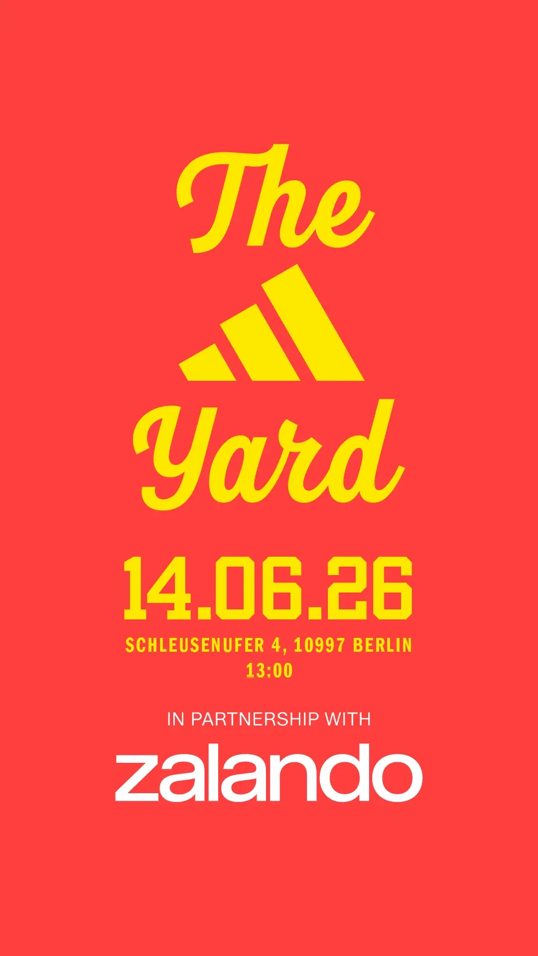 adidas x Zalando - The Yard Berlin (Match Day Watch Party)