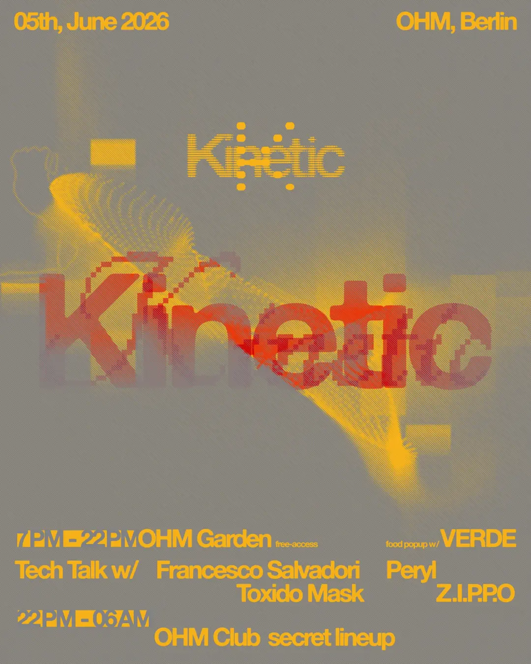 KINETIC, Secret Lineup + Tech Talk & Garden Pop-up
