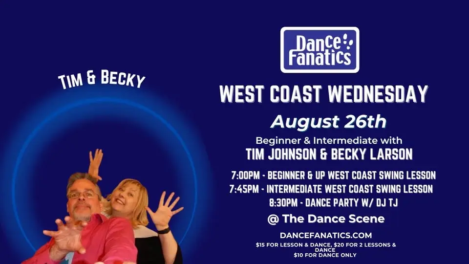 West Coast Wednesday - Beginner & Intermediate West Coast Swing Lessons & Dance in Metro Detroit!