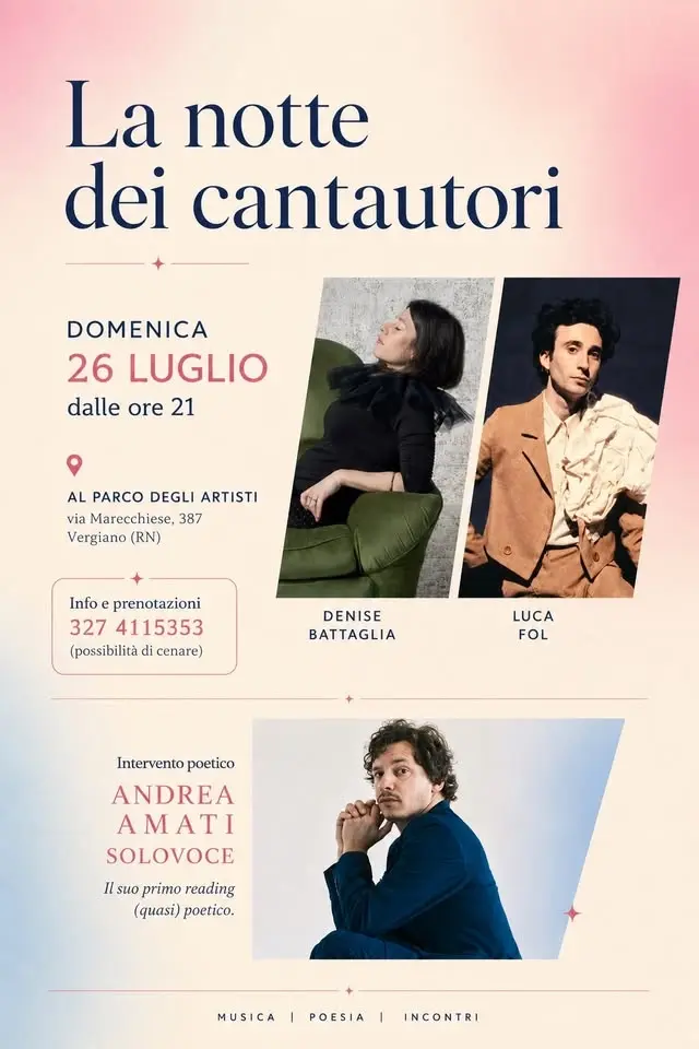 La notte dei cantautori 💫