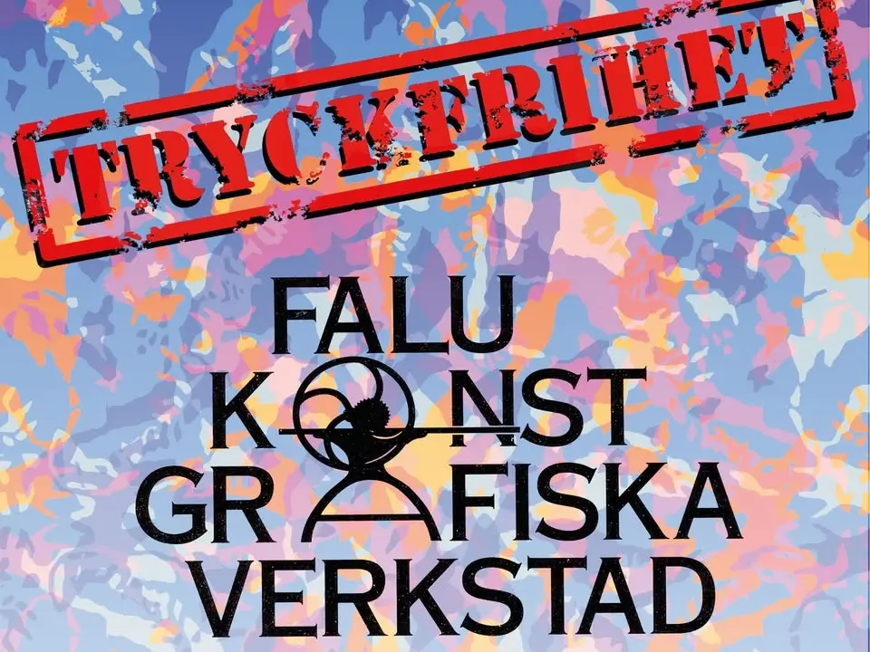Vernissage av utställningen Tryckfrihet