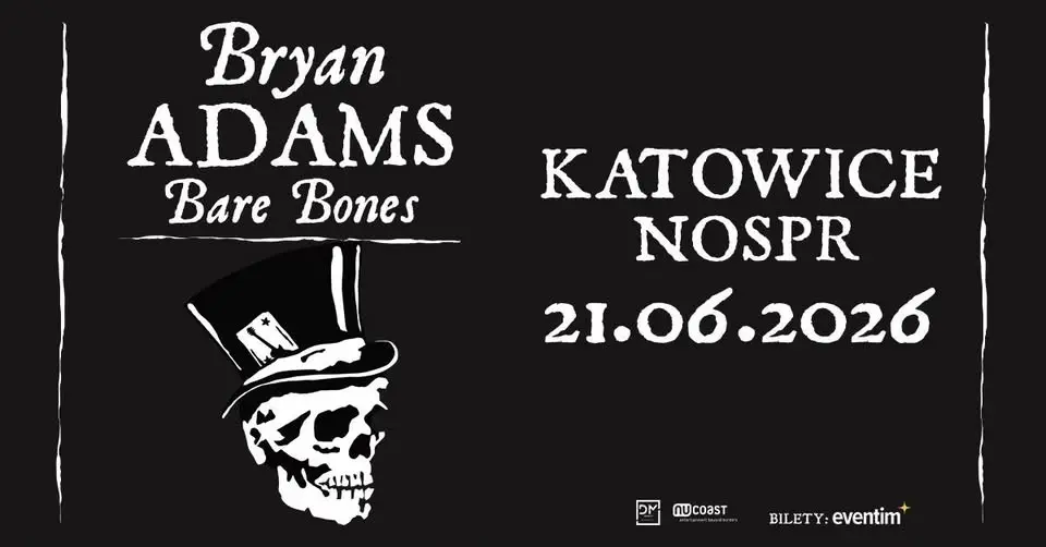 Bryan Adams: Bare Bones • 21.06.2026 • NOSPR, Katowice