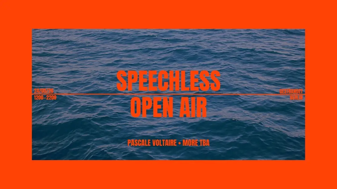 SPEECHLESS OPEN AIR w/ Lexer, SKALA & Pascale Voltaire