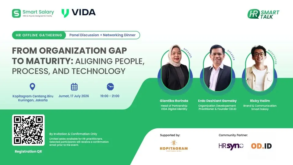 Dari Organization Gap ke Maturity - Panel HR + Networking Dinner VIDA x Smart Salary