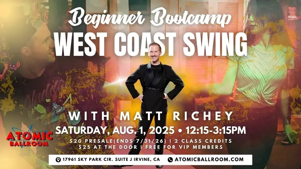 Beginning West Coast Swing Bootcamp with Matt Richey - ATOMIC Ballroom