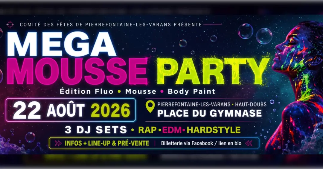 Mega Mousse Party Édition Fluo
