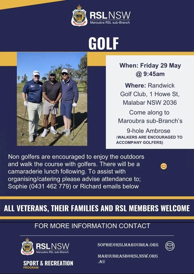 Maroubra RSL Sub-Branch Golf Day