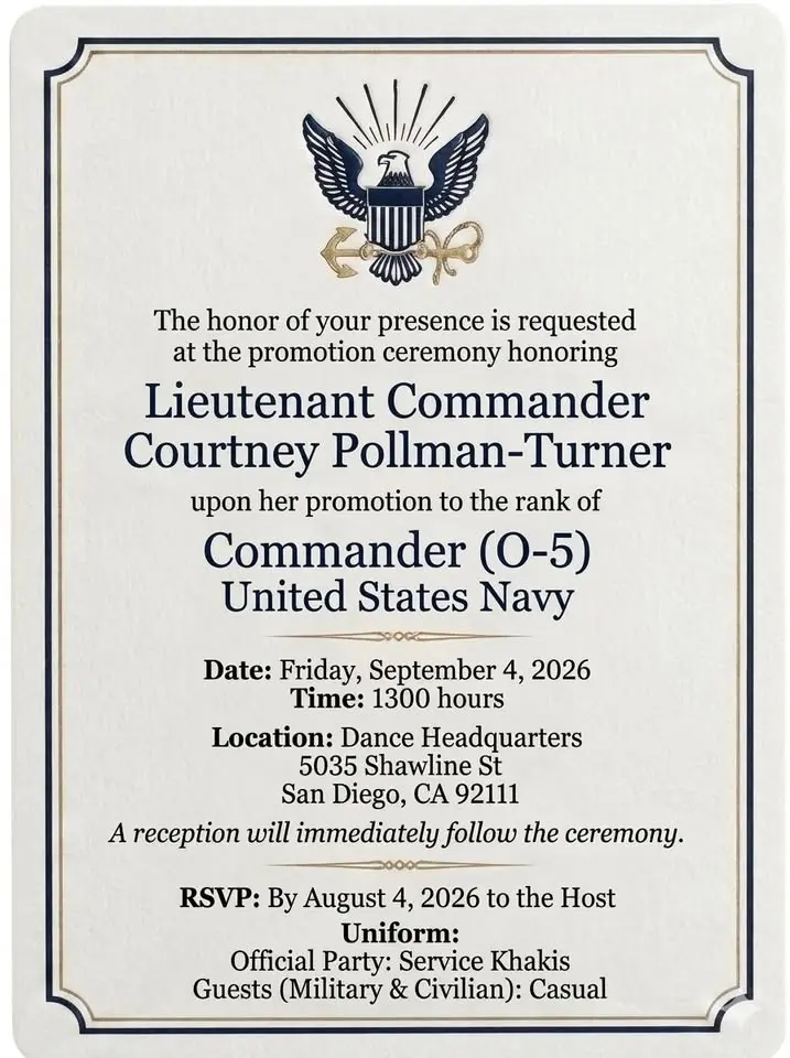 Courtney's Promotion Ceremony 