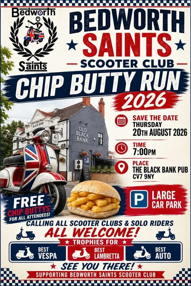 Bedworth Saints chip Butty Run multi meet