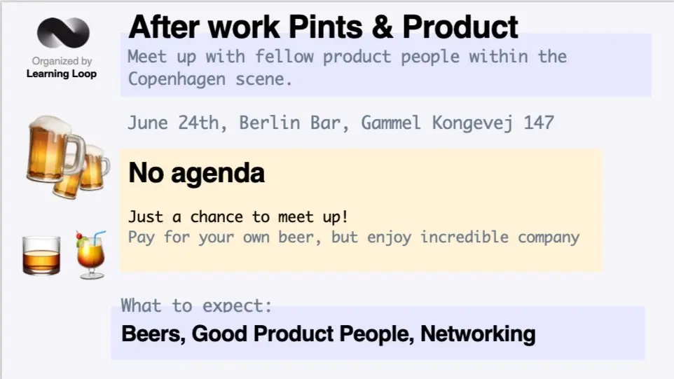 Afterwork Pints and Product