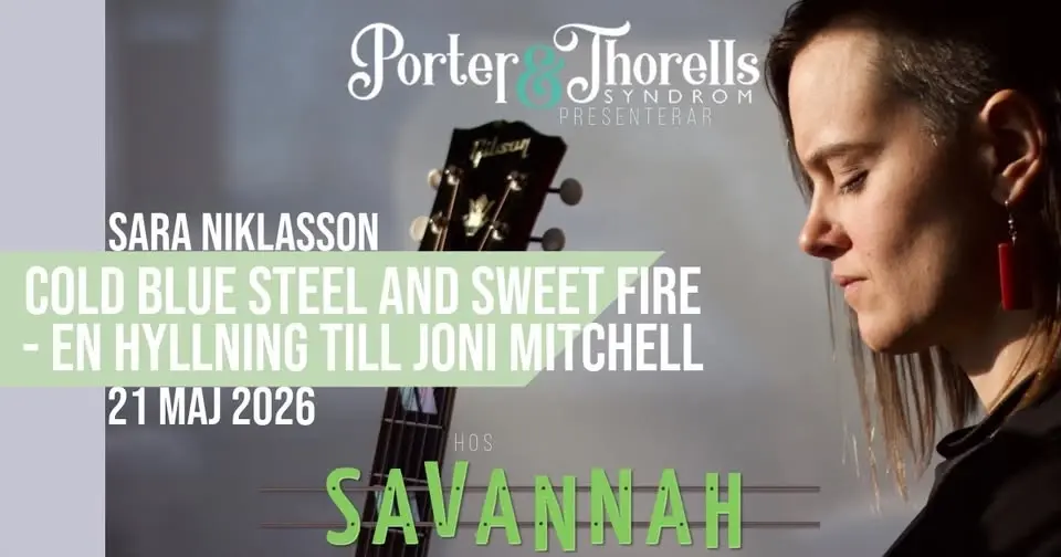 Nytt datum!! 8 oktober!! COLD BLUE STEEL AND SWEET FIRE - EN HYLLNING TILL JONI MITCHELL