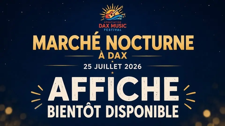 Marché nocturne à Dax