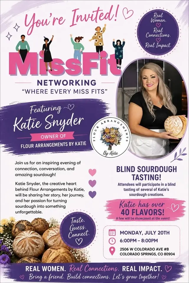 Missfit Networking with Flour Arrangements by Katie!