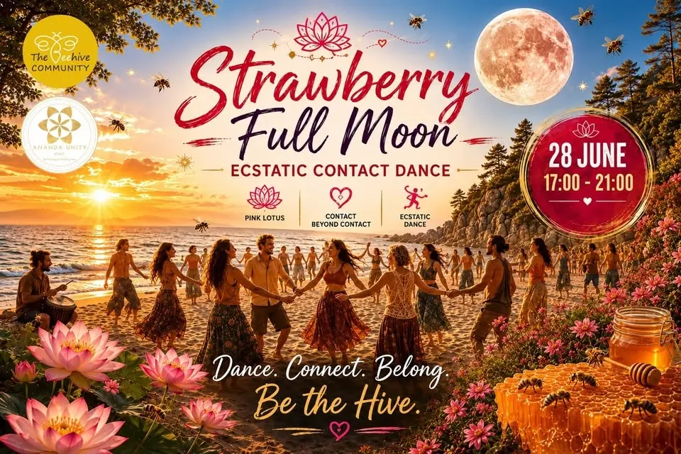 Strawberry Full Moon Ecstatic Contact Dance