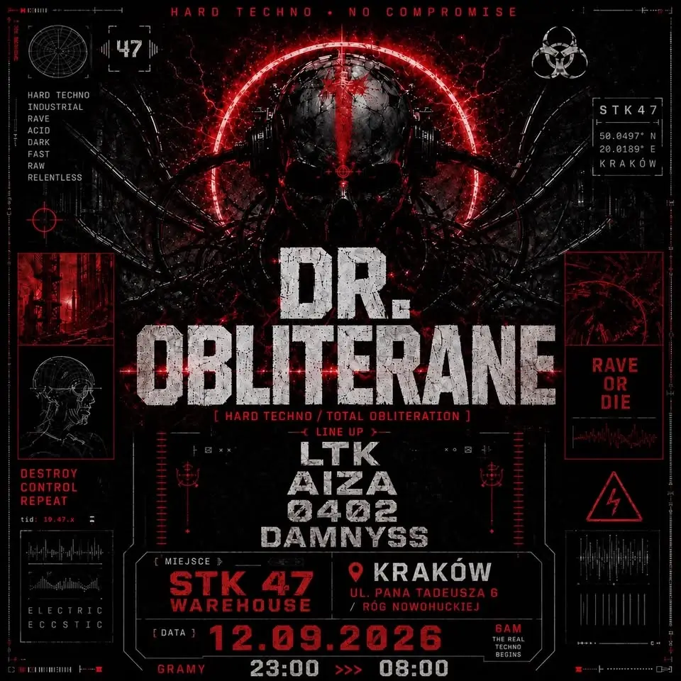 🔥 HARD NIGHT WAREHOUSE KRK 🔥 😈 DR.OBLITERANE 😈 