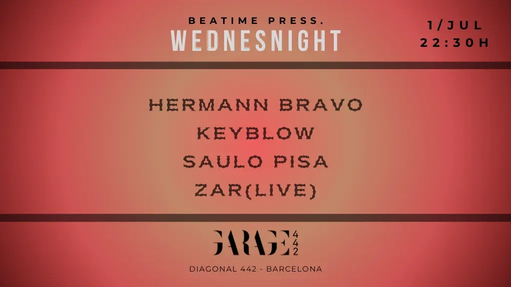Wednesnight with Hermann Bravo, Keyblow, Saulo Pisa, Zar(live)