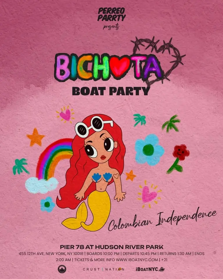 Bichota Boat - Karol G Tribute for Colombian Independence Day Boat Party