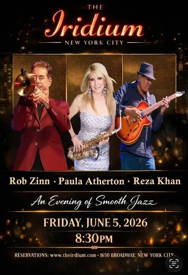 "An Evening Of Smooth Jazz" Featuring Rob Zinn, Reza Kahn, And Paula Atherton!