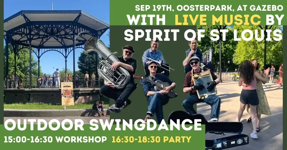 Outdoor Lindy Hop Party with Live Music by Spirit of St. Louis