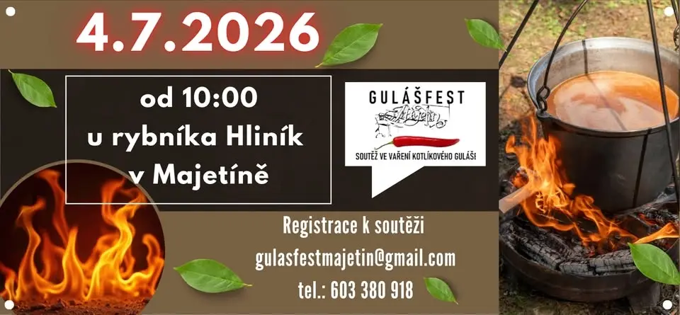 Gulášfest Majetín - soutěž ve vaření kotlíkového guláše